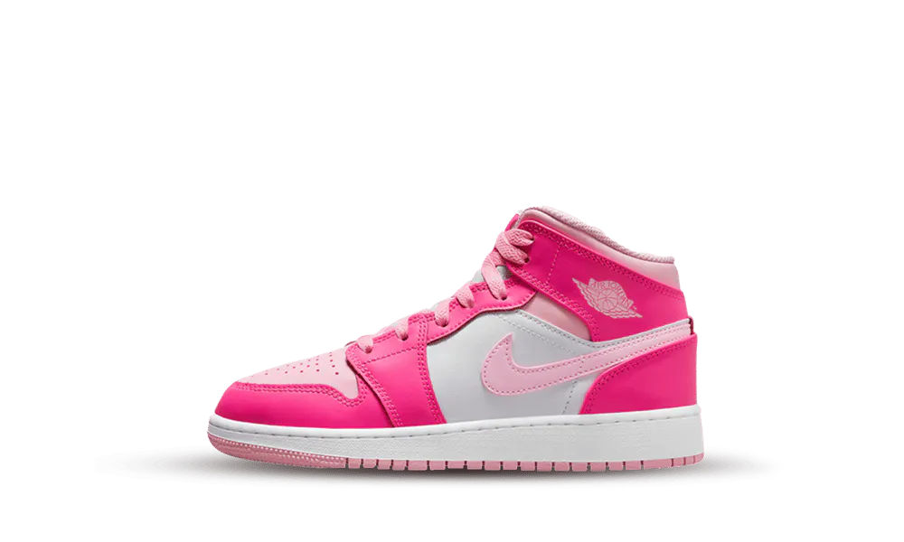 AIR JORDAN 1 MID FIERCE PINK GS