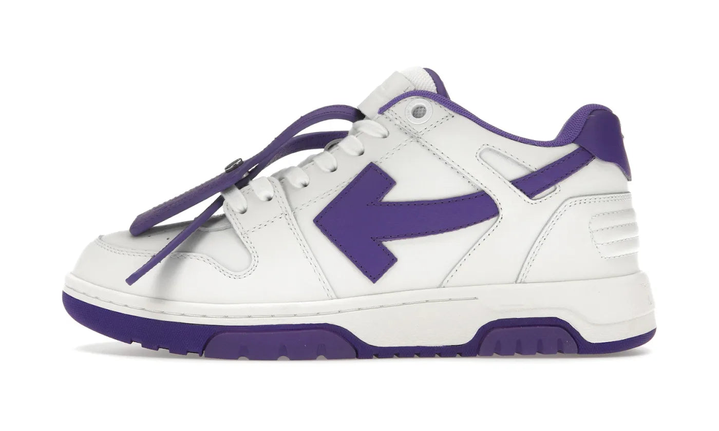 OFF-WHITE OUT OF OFFICE OOO LOW TOPS WHITE PURPLE