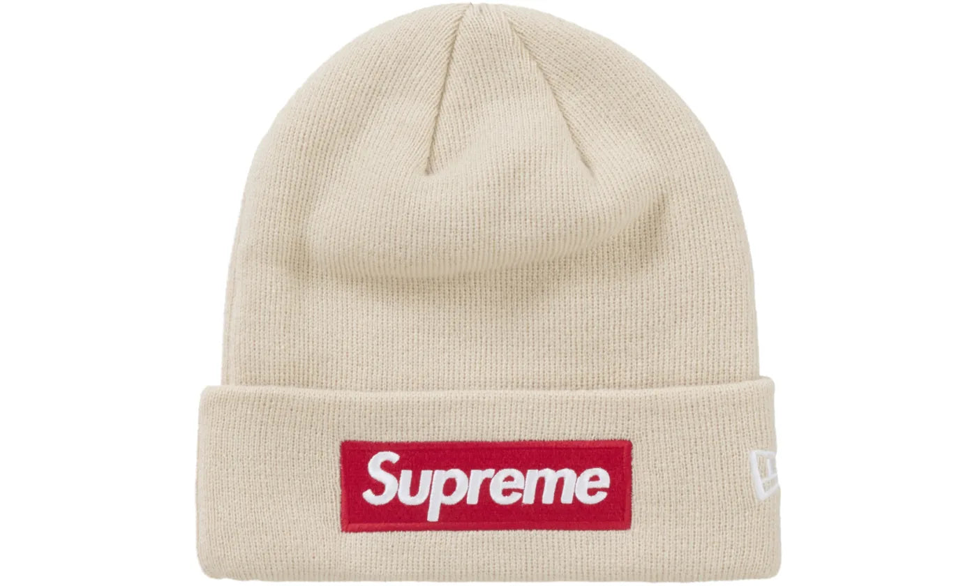 SUPREME NEW ERA BOX LOGO BEANIE (FW24) STONE