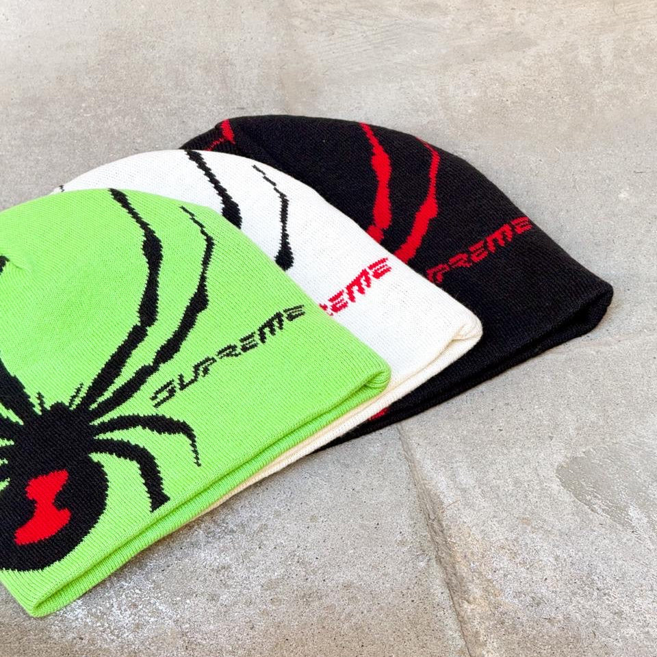 SUPREME SPYDER BEANIE GREEN