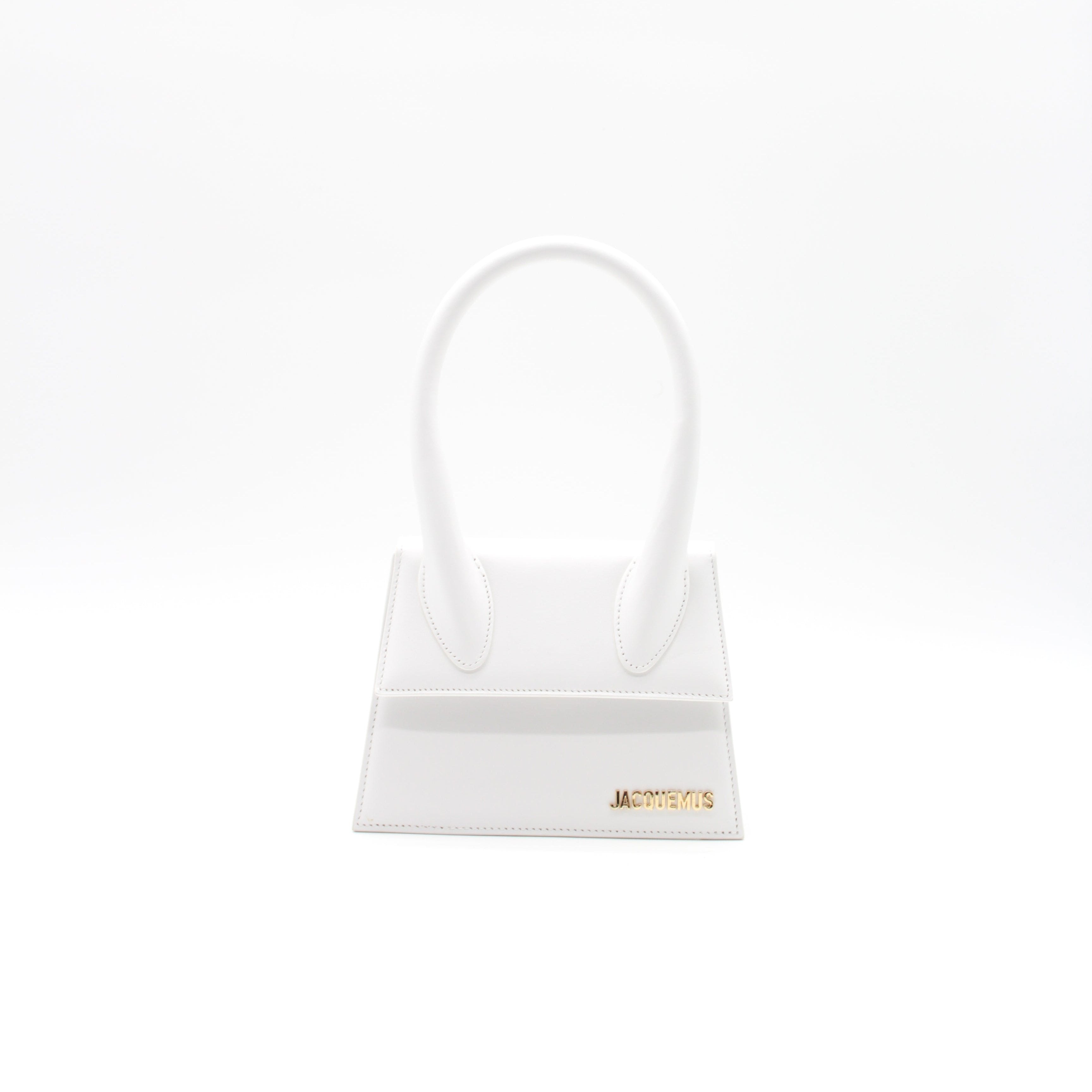 JACQUEMUS LE CHIQUITO MOYEN BAG WHITE