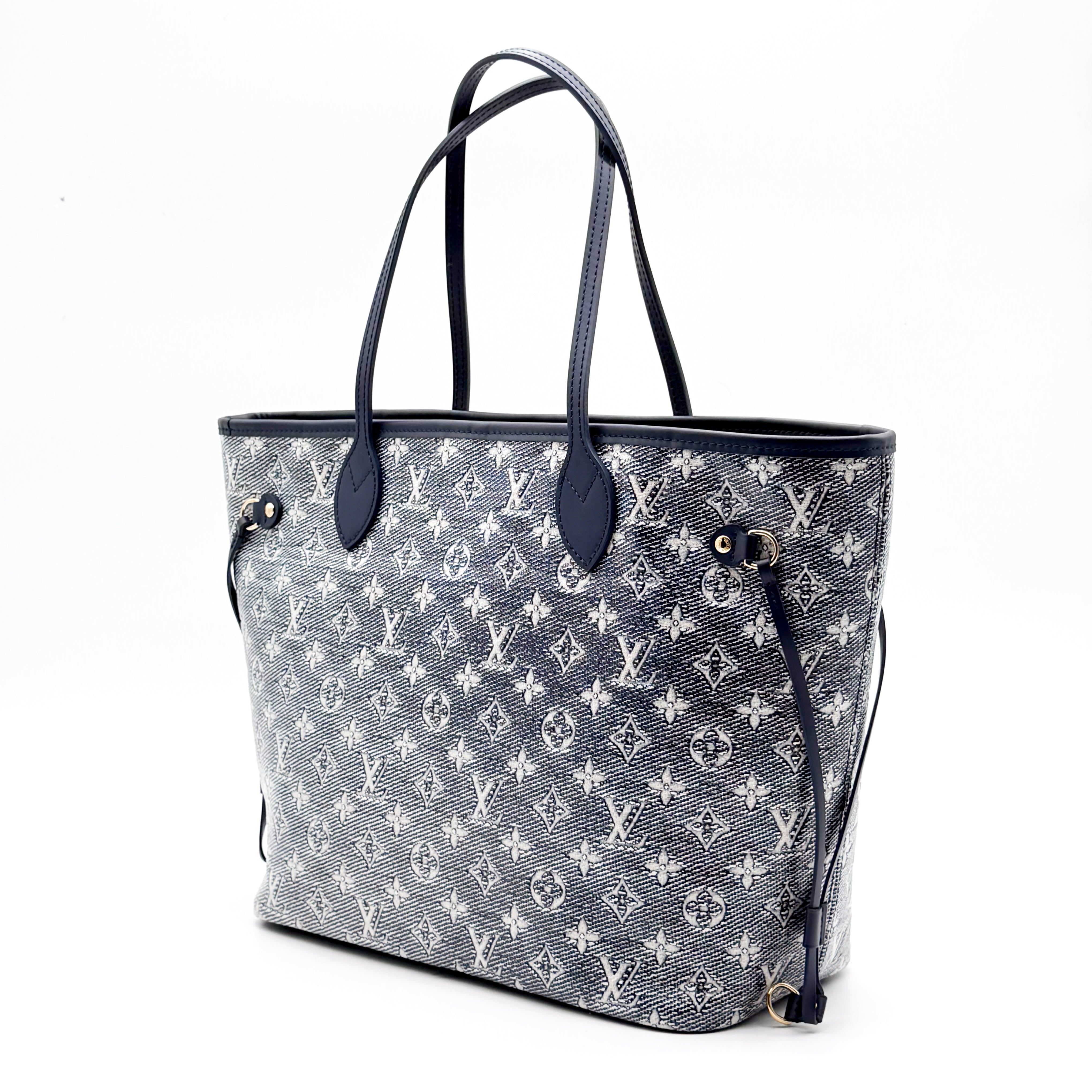 SECONDHAND - LOUIS VUITTON BLUE NEVERFUL MONOGRAM MM