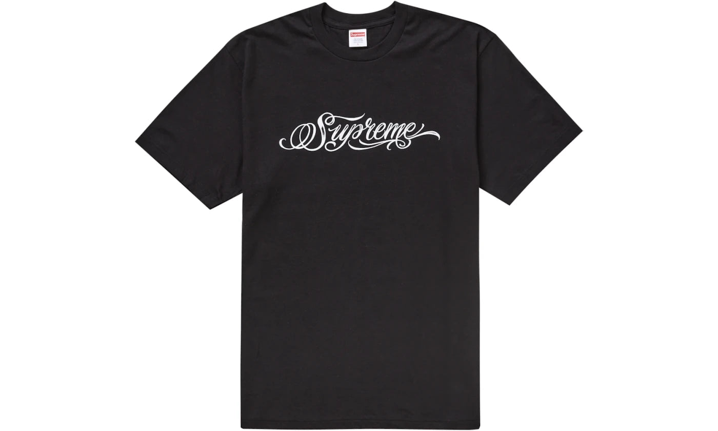 SUPREME SCRIPT TEE BLACK