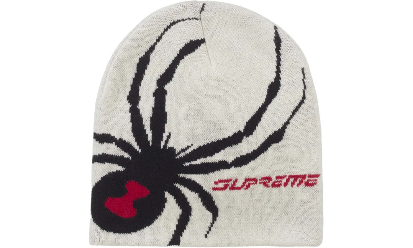 SUPREME SPYDER BEANIE WHITE