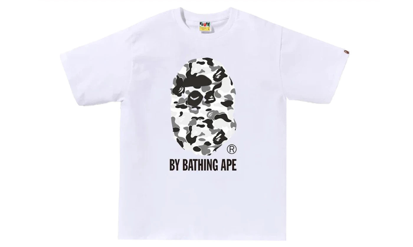 BAPE ABC CAMO BY BATHING APE TEE WHITE/BLACK