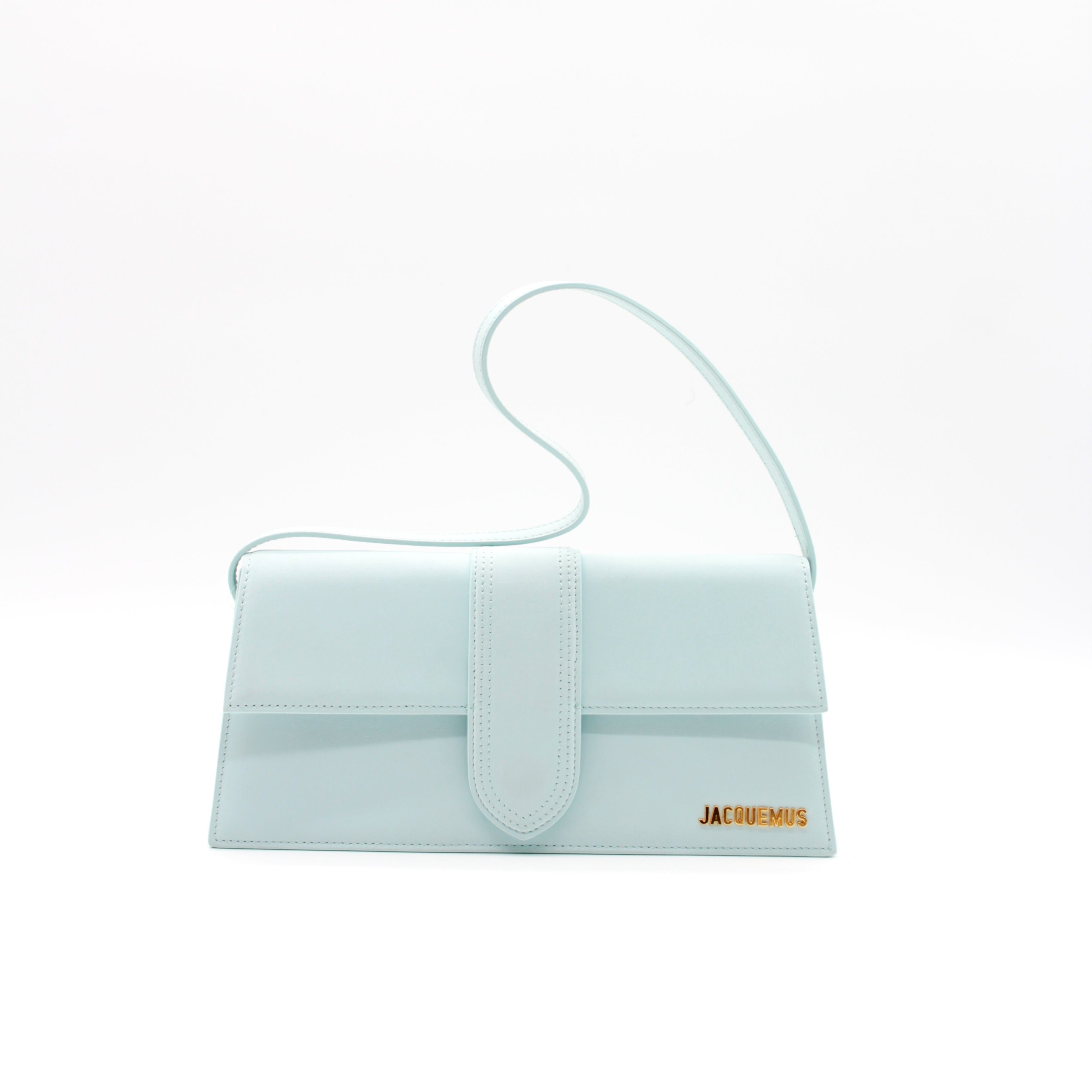 JACQUEMUS LE BAMBINO LONG FLAP BAG PALE BLUE