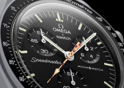 Swatch x Omega Bioceramic Moonswatch Mission To Moonshine Swiss Lantern Pattern