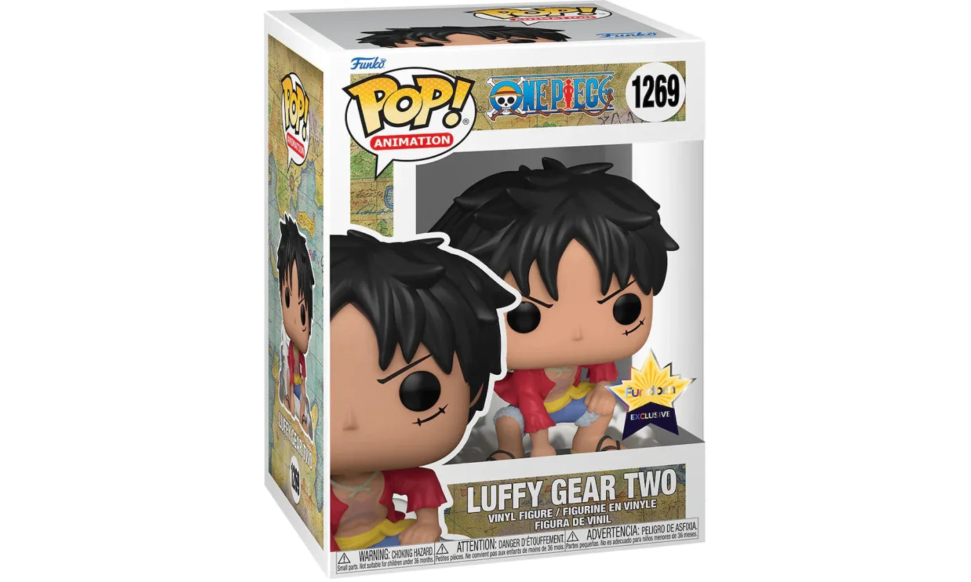 FUNKO POP ANIMATION ONE PIECE LUFFY GEAR TWO FUNDOM EXCLUSIVE FIGURE #1269