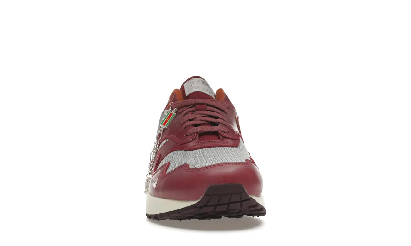 NIKE AIR MAX 1 PATTA WAVES RUSH MAROON (with Bracelet)