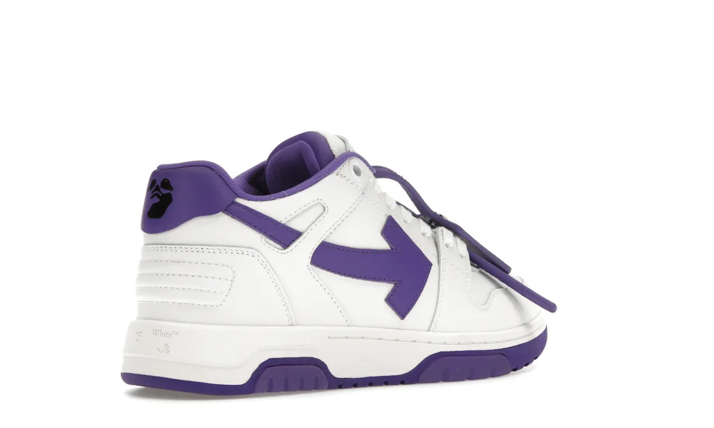 OFF-WHITE OUT OF OFFICE OOO LOW TOPS WHITE PURPLE