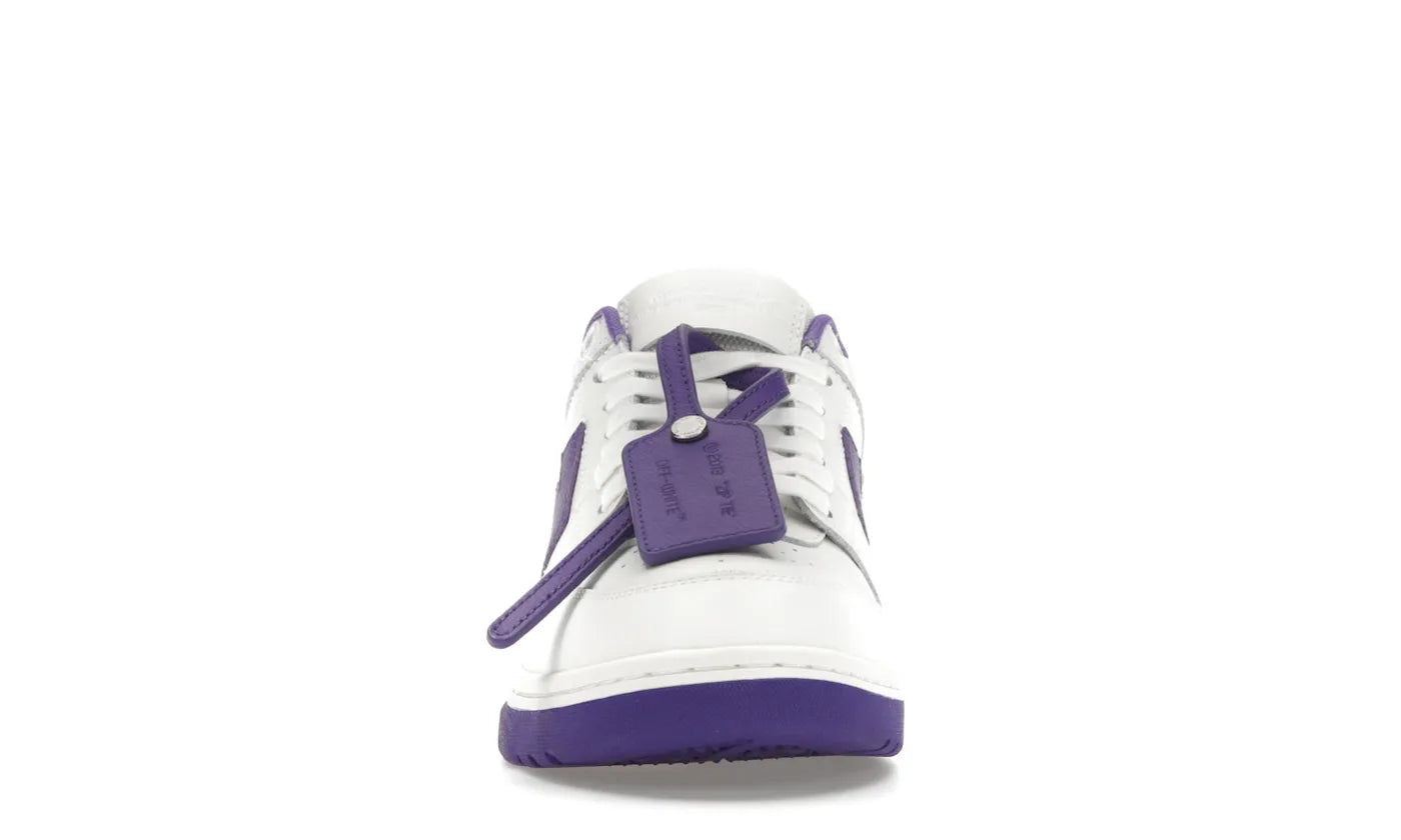 OFF-WHITE OUT OF OFFICE OOO LOW TOPS WHITE PURPLE