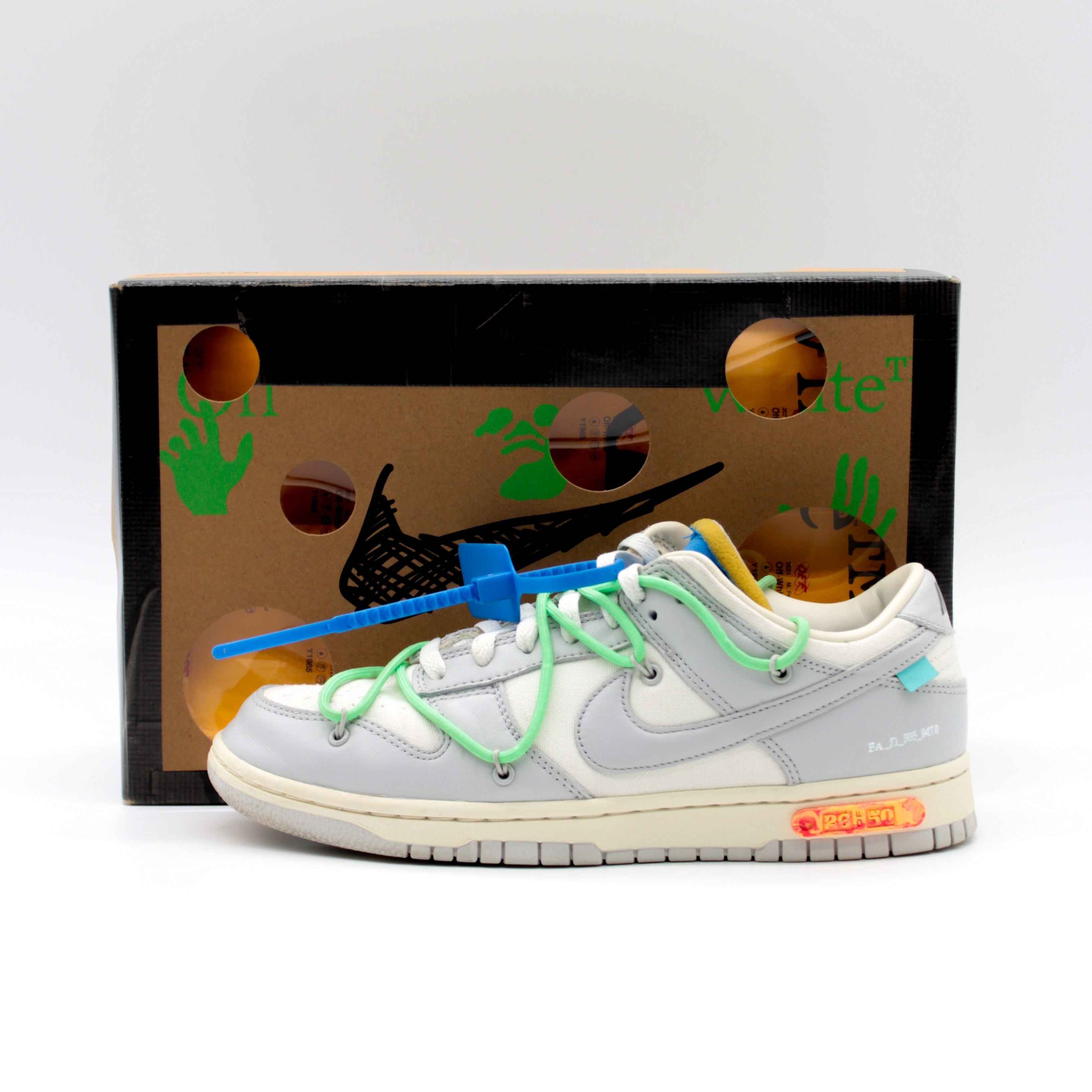 SECONDHAND - NIKE DUNK LOW OFF WHITE LOT26 Size 42.5