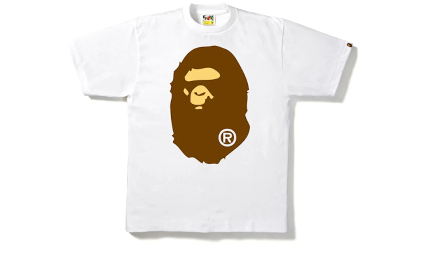 BAPE BIG APE HEAD TEE WHITE