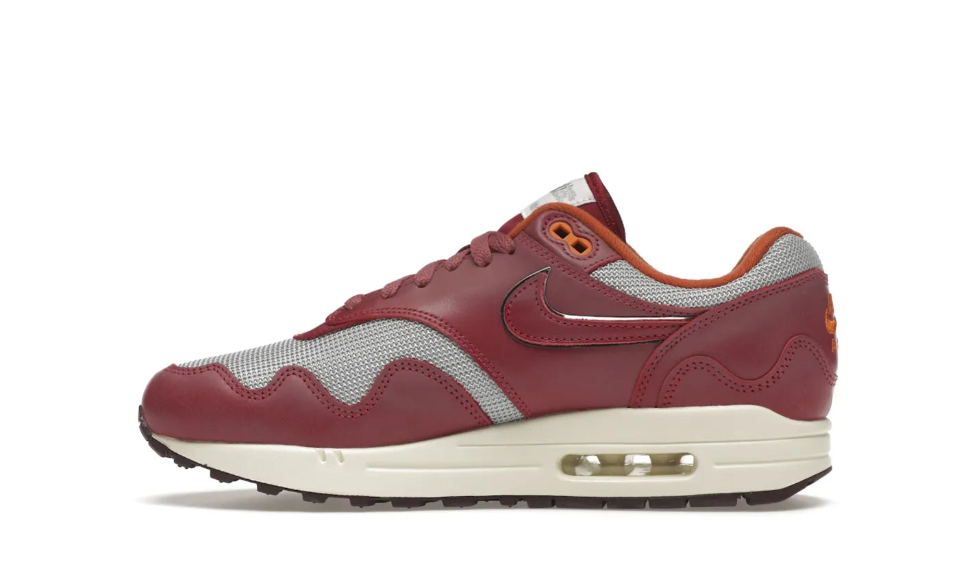 NIKE AIR MAX 1 PATTA WAVES RUSH MAROON (with Bracelet)