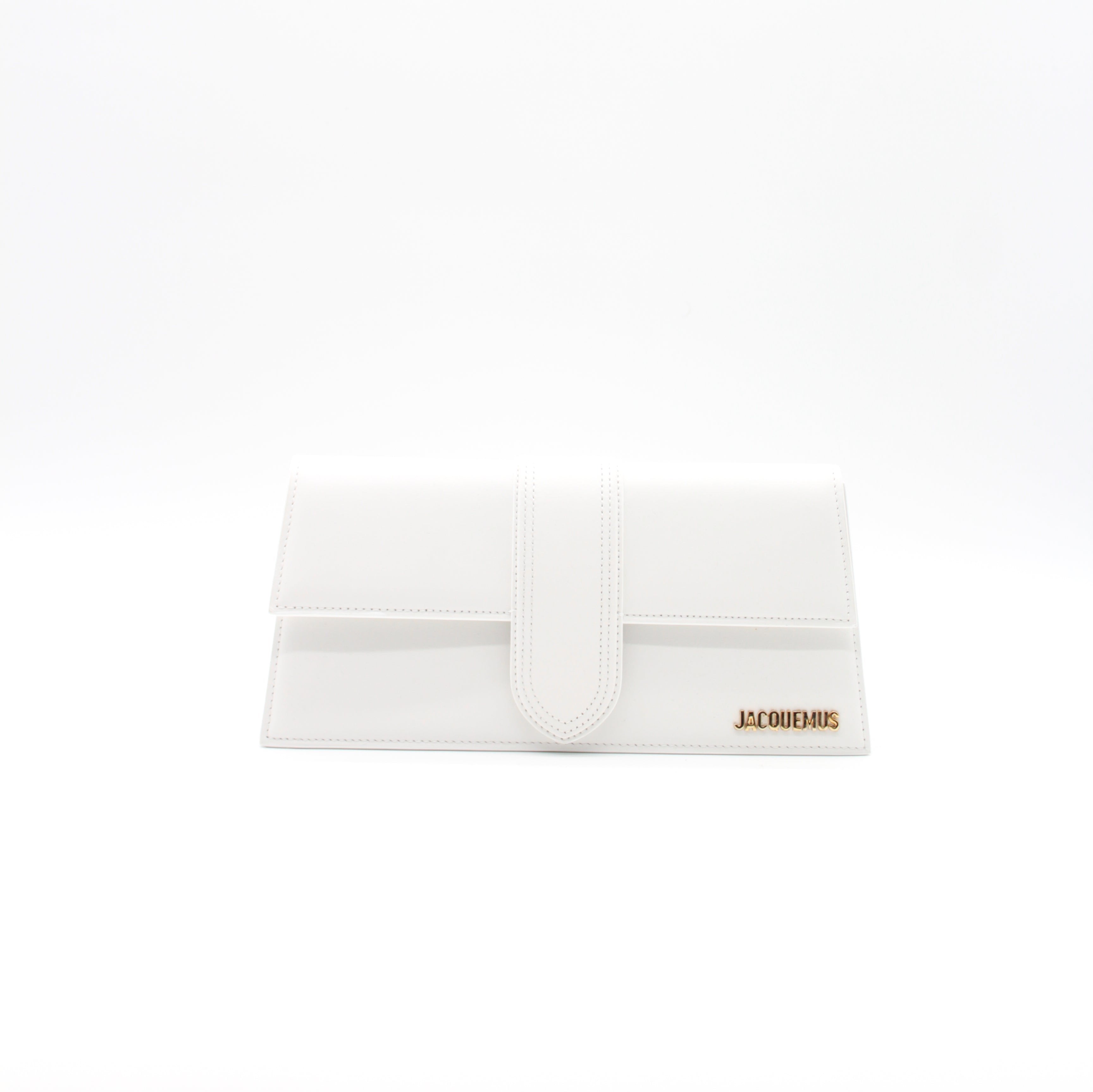 JACQUEMUS LE BAMBINO LONG SHOULDER BAG WHITE