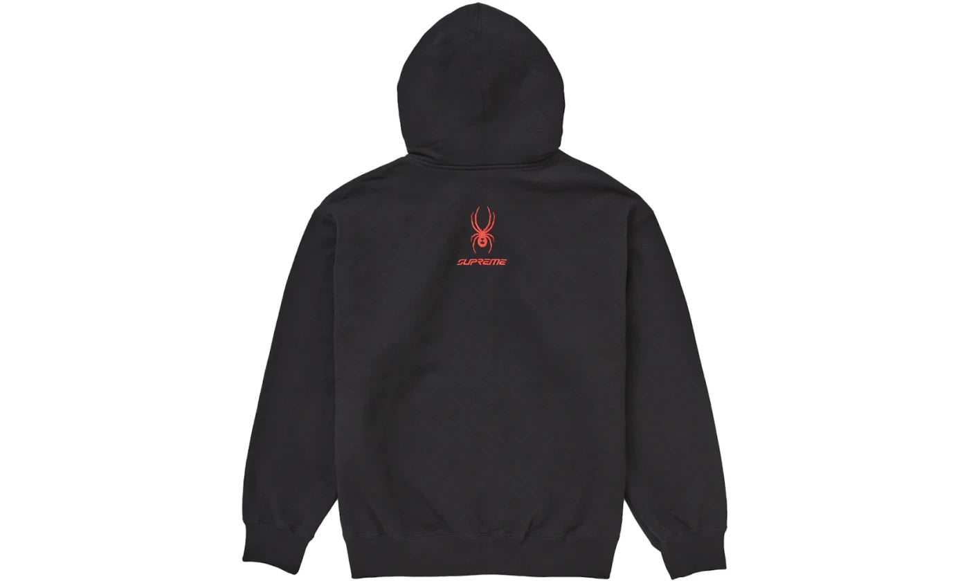 SUPREME SPYDER ZIP UP HOODIE BLACK