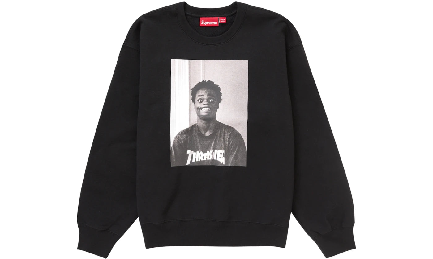 SUPREME THRASHER CREWNECK BLACK