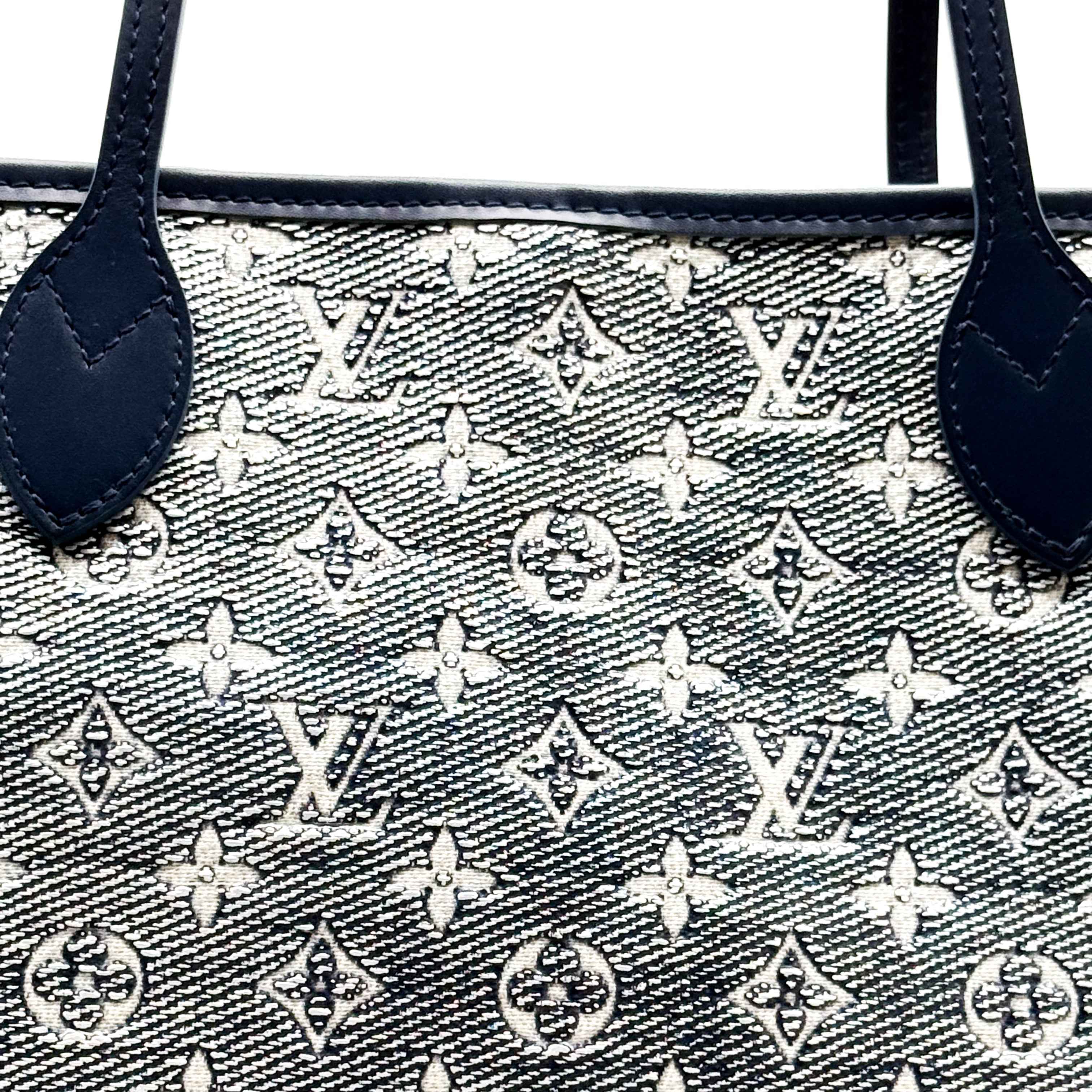 SECONDHAND - LOUIS VUITTON BLUE NEVERFUL MONOGRAM MM