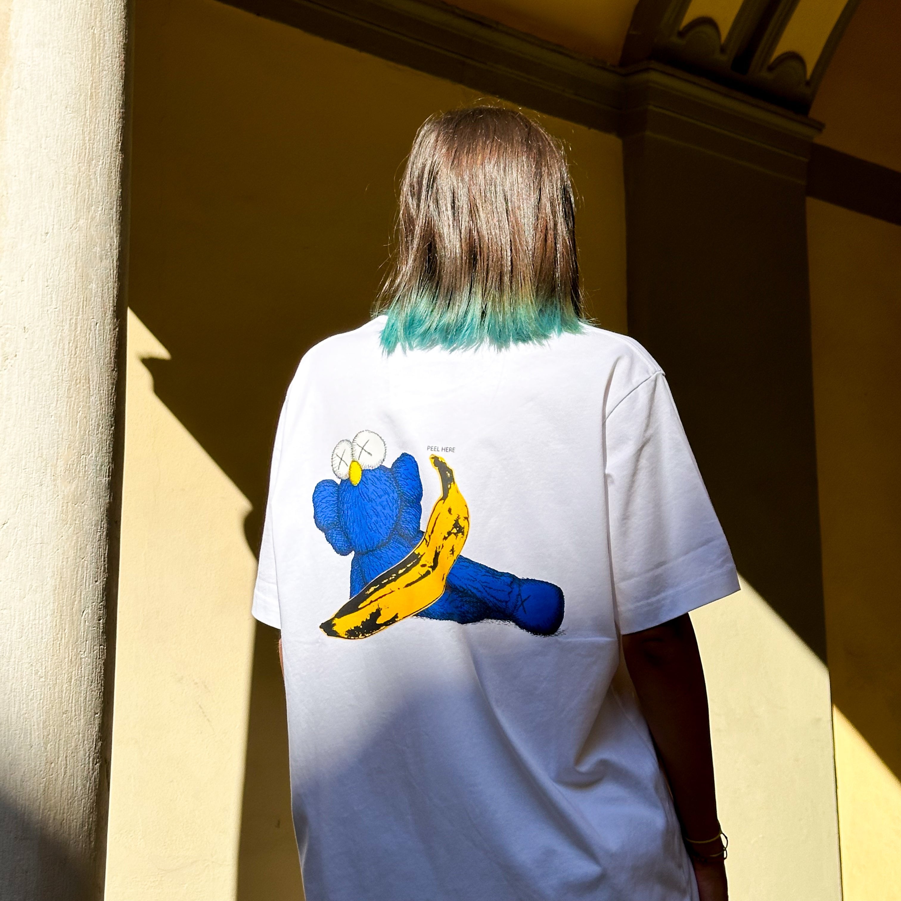 KAWS x Uniqlo Warhol UT Graphic 471321 T-shirt White/blue