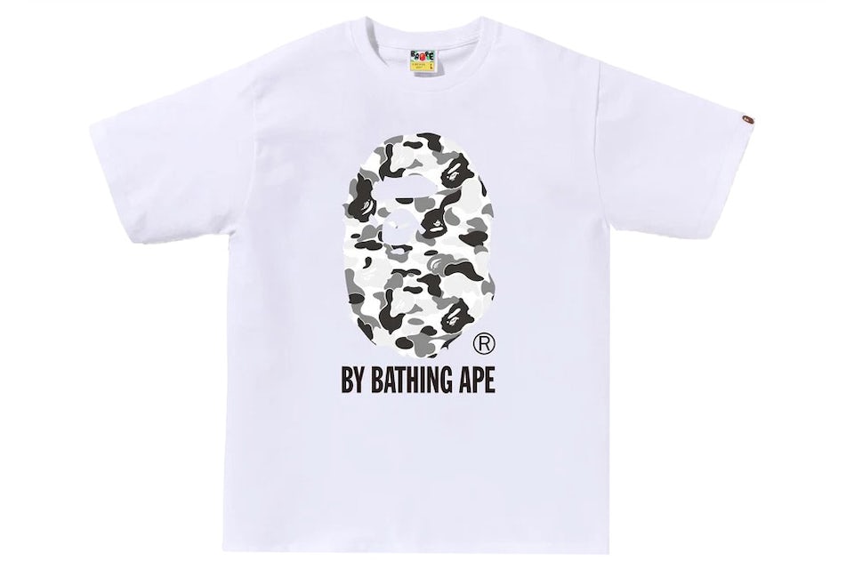 BAPE ABC CAMO WHITE/GRAY TEE