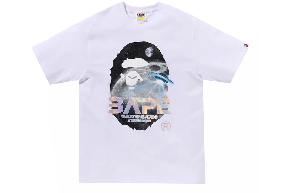 T-SHIRT TÊTE DE SINGE PHOTO BAPE MOON