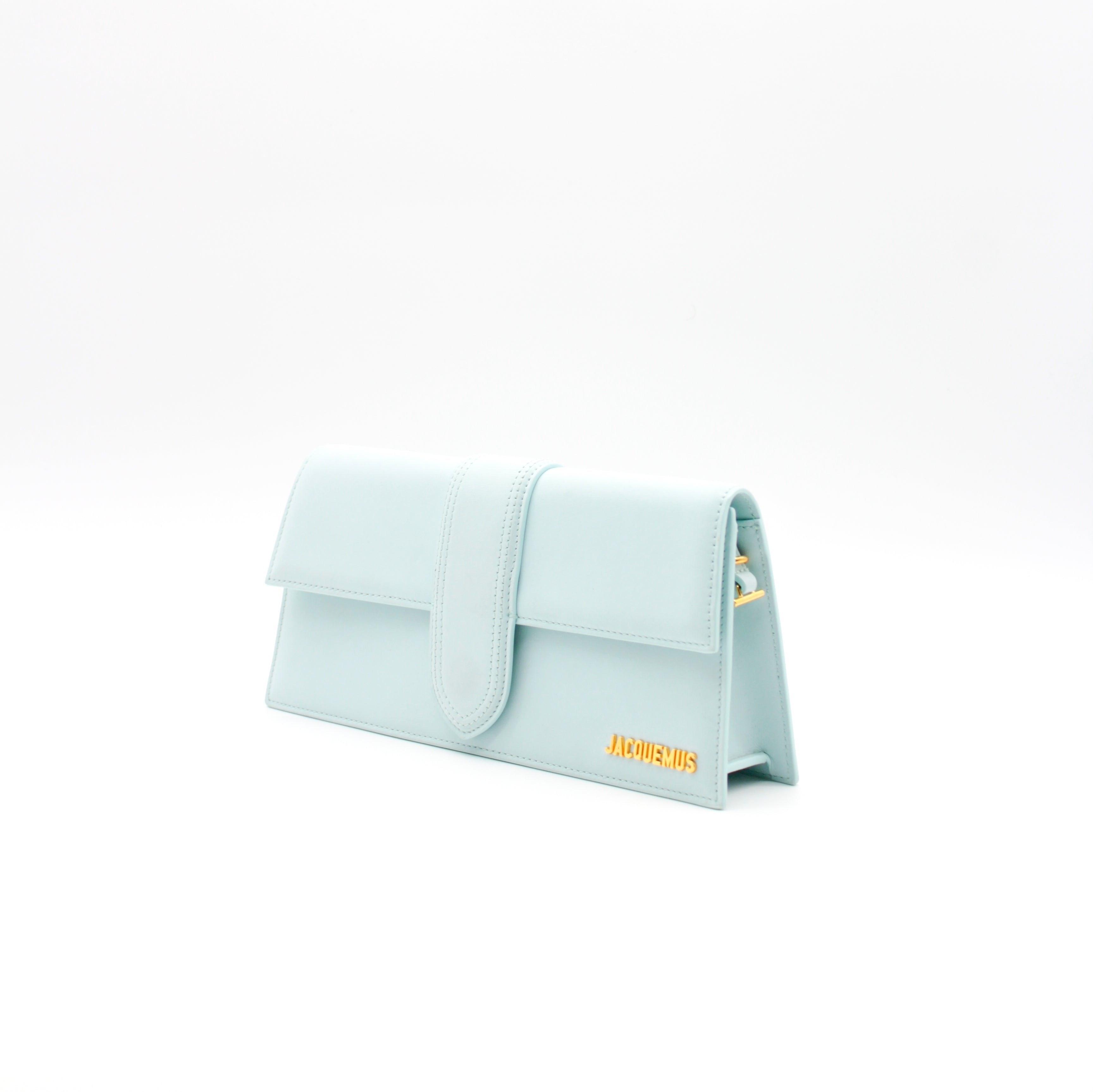 JACQUEMUS LE BAMBINO LONG FLAP BAG PALE BLUE