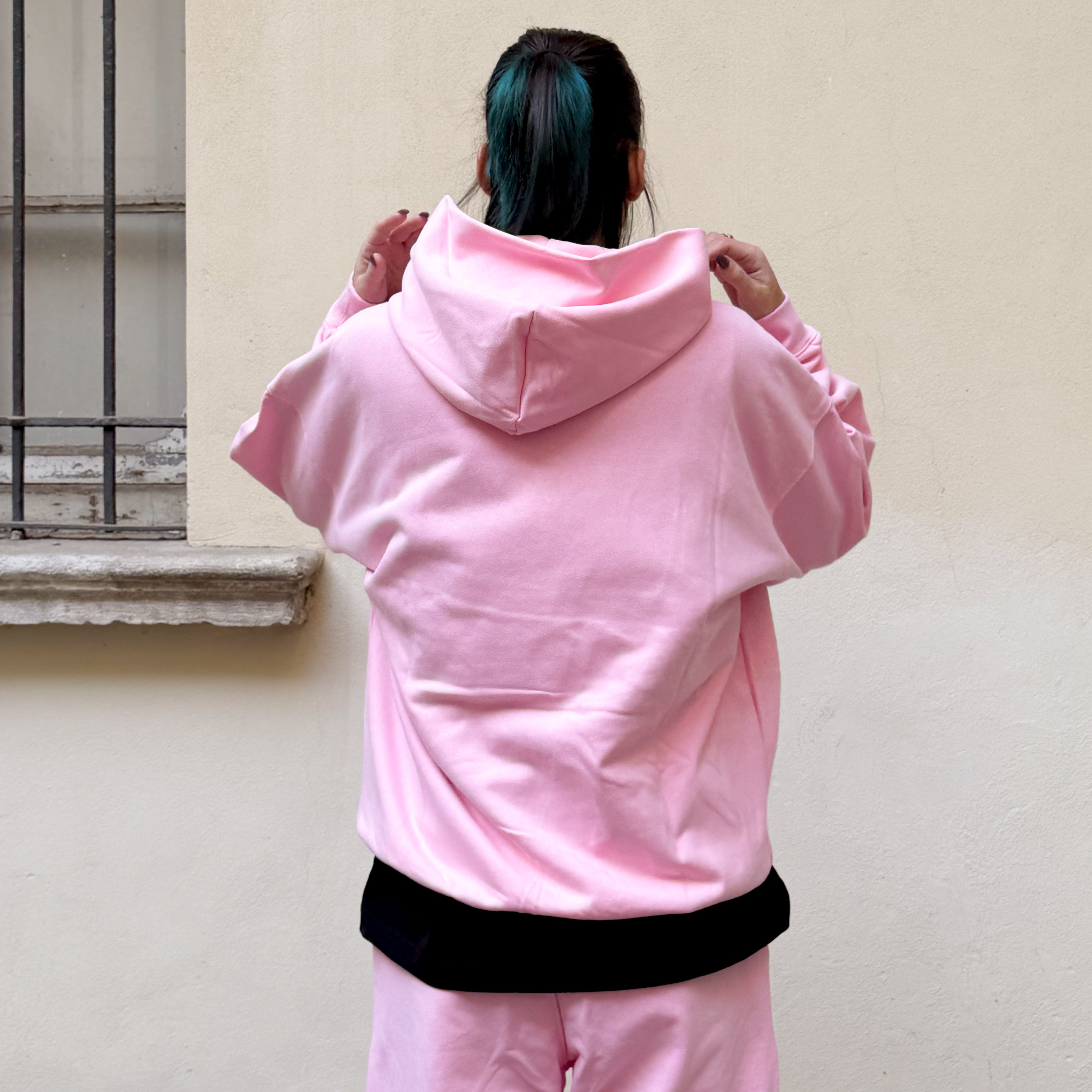 THE BADDIE HOODIE BASIC PINK - Shoebuya Brand