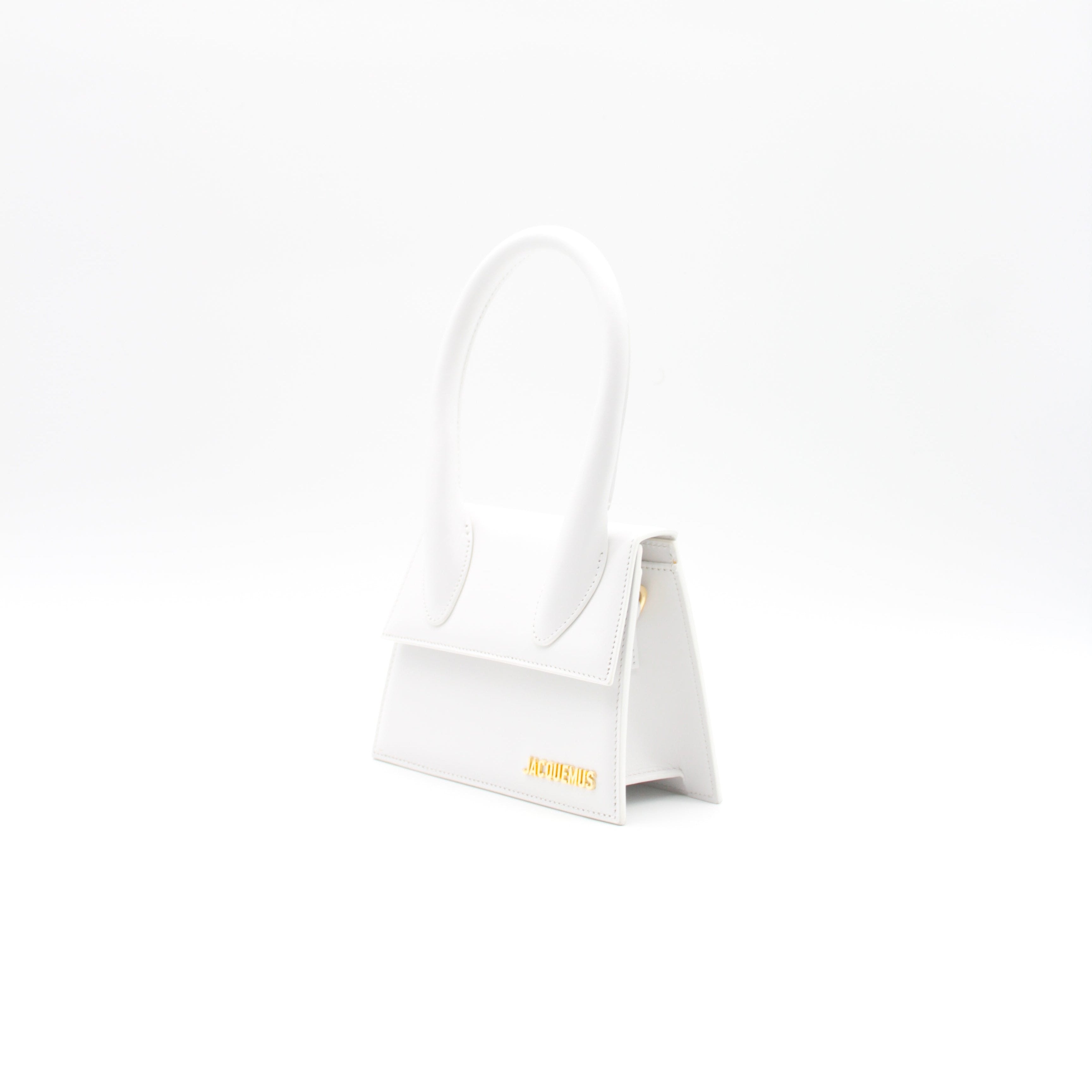 JACQUEMUS LE CHIQUITO MOYEN BAG WHITE