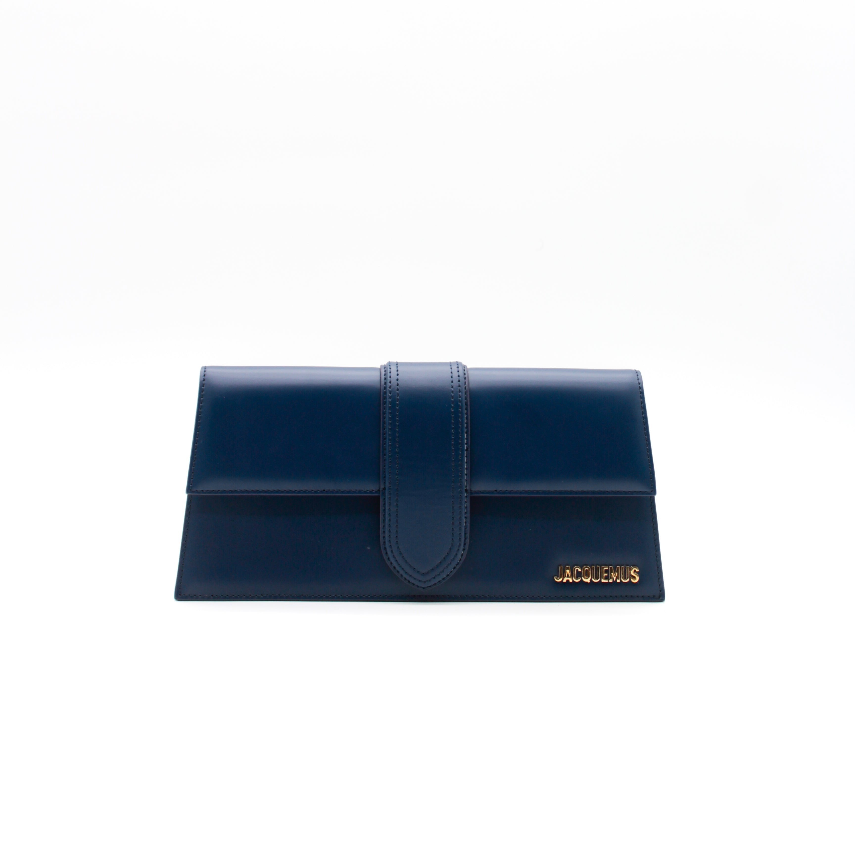 JACQUEMUS LE BAMBINO LONG SHOULDER BAG NAVY