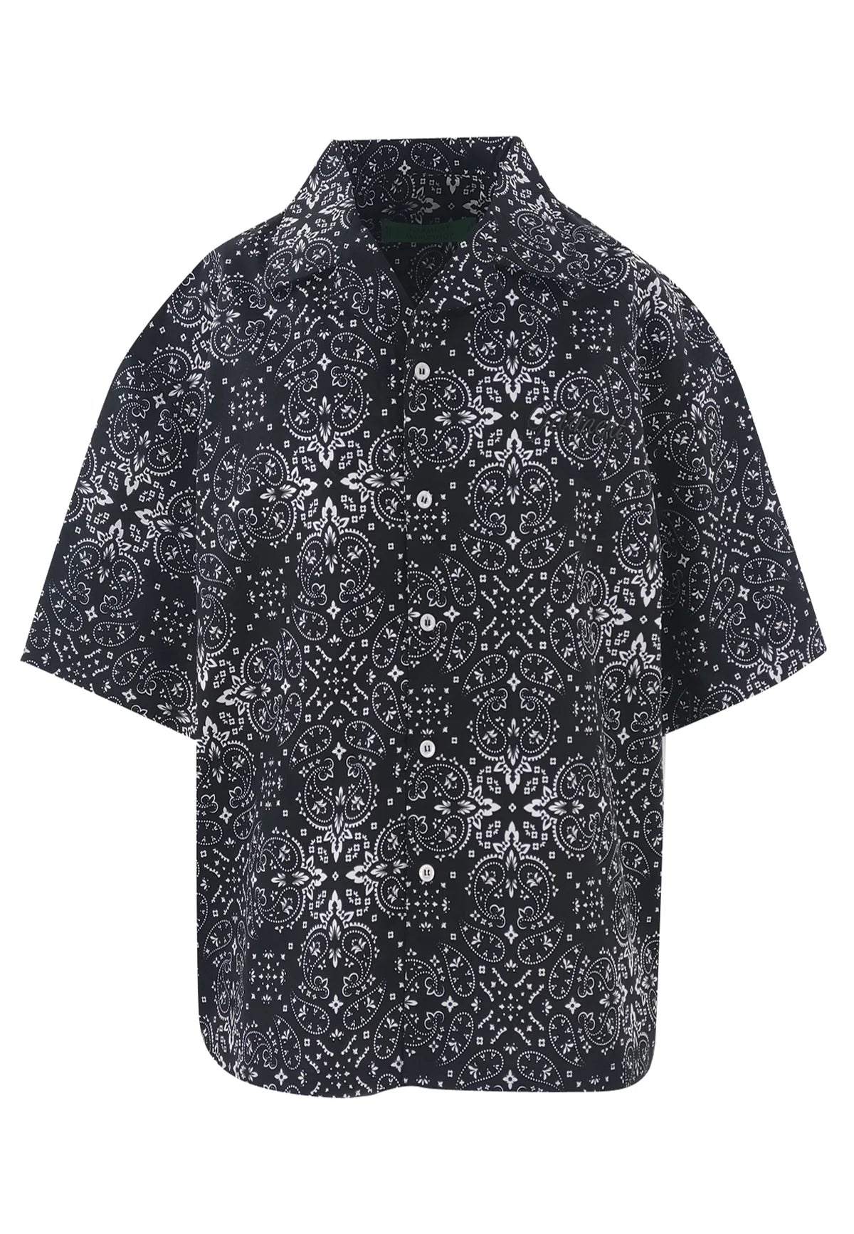 PAISLEY BANDANA SHORT SLIVEES SHIRT / Garment Workshop