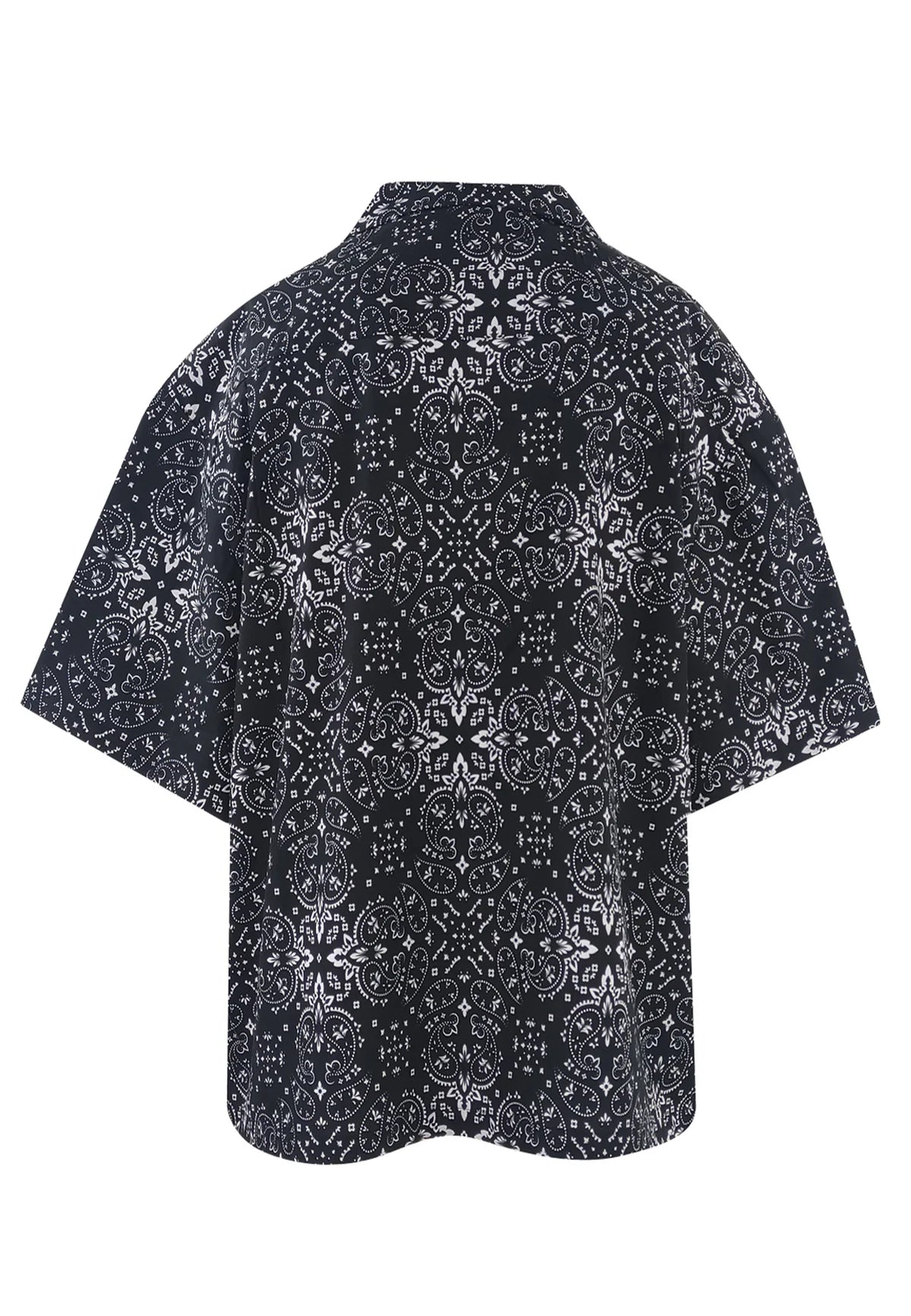 PAISLEY BANDANA SHORT SLIVEES SHIRT / Garment Workshop