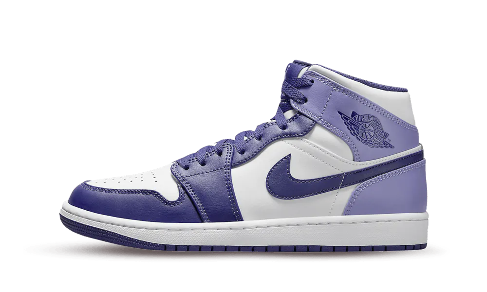 AIR JORDAN 1 MID BLANC CIEL J VIOLET (GS)