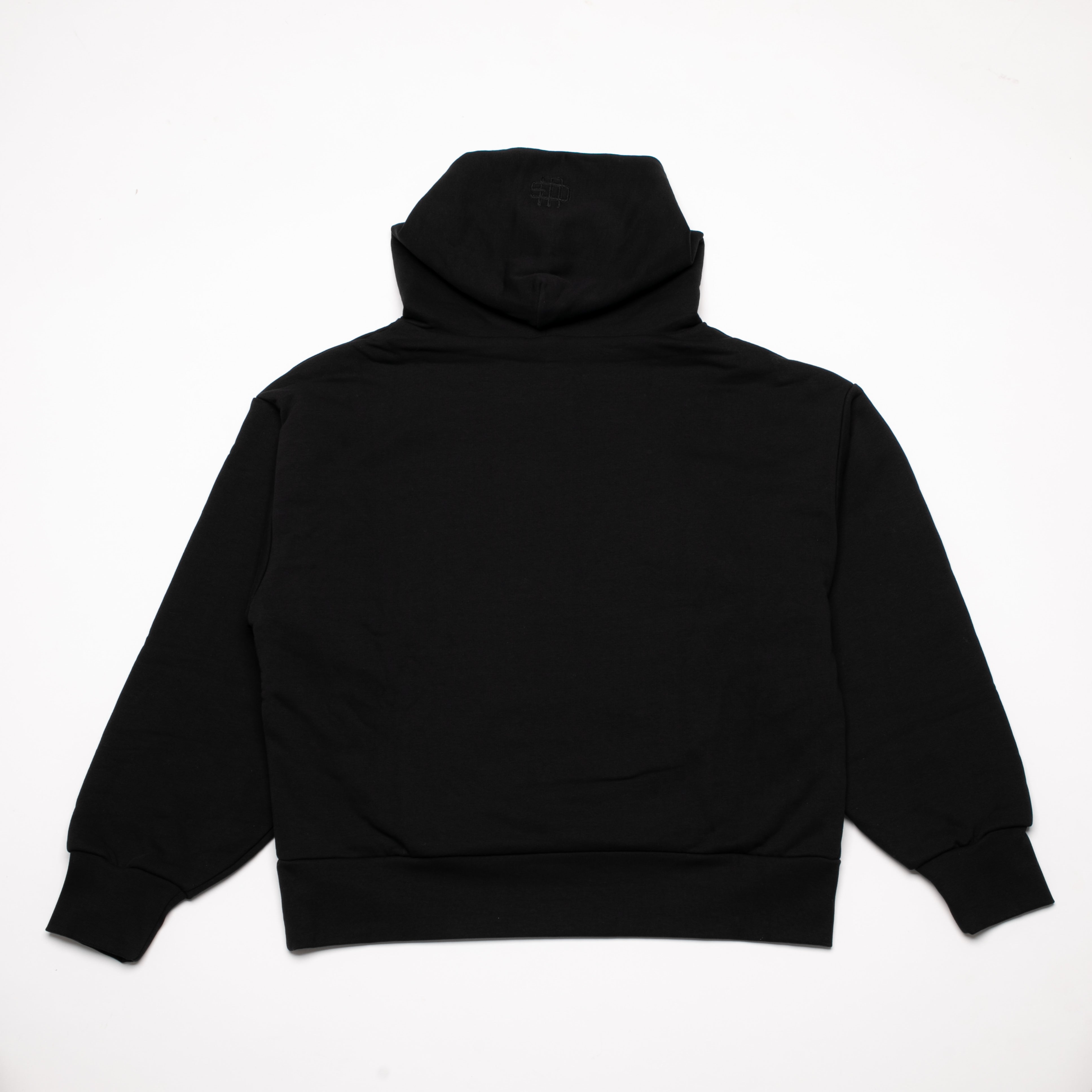 DOUBLE LAYER HOODIE BLACK / Garment Workshop