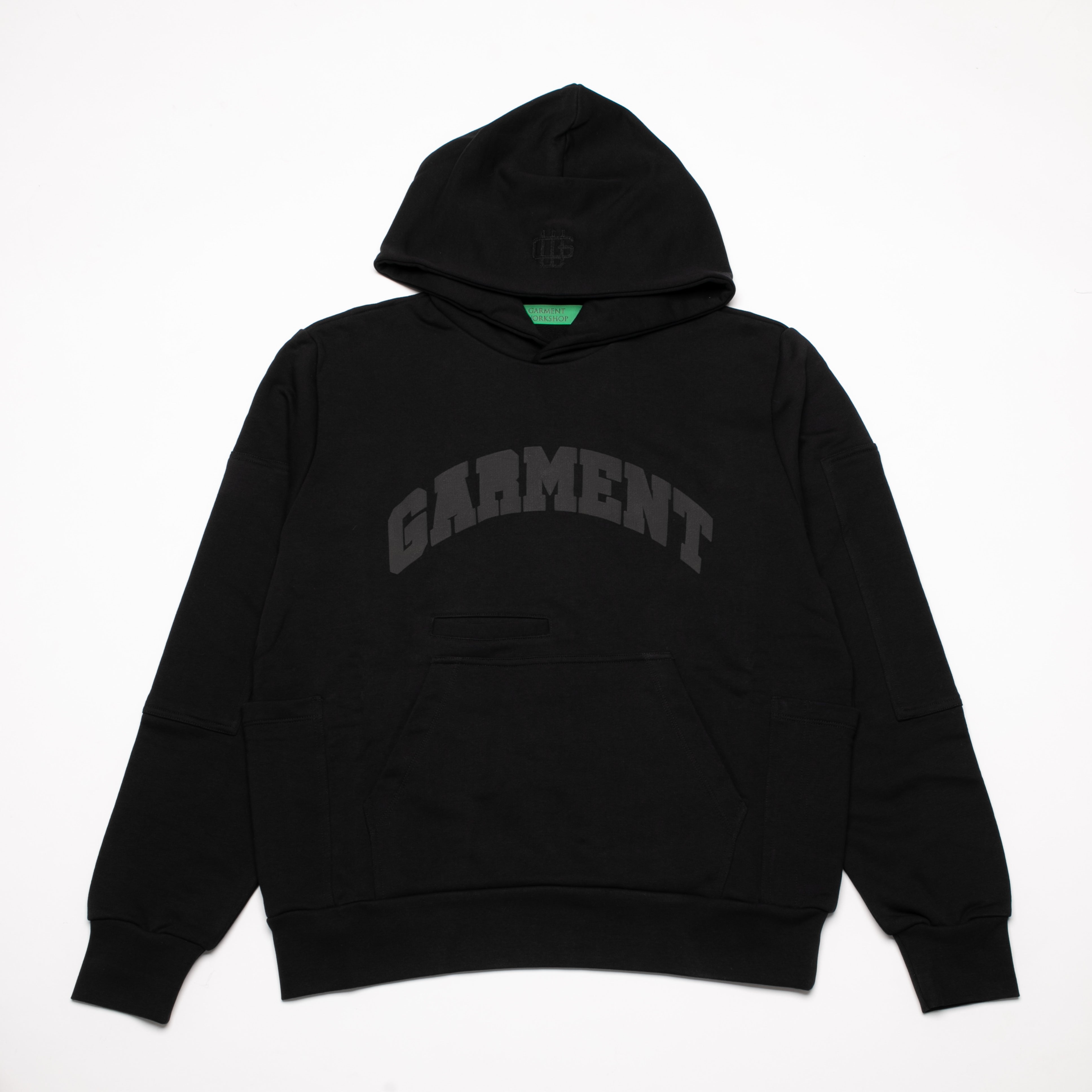 UTILITY  HOODIE BLACK / Garment Workshop