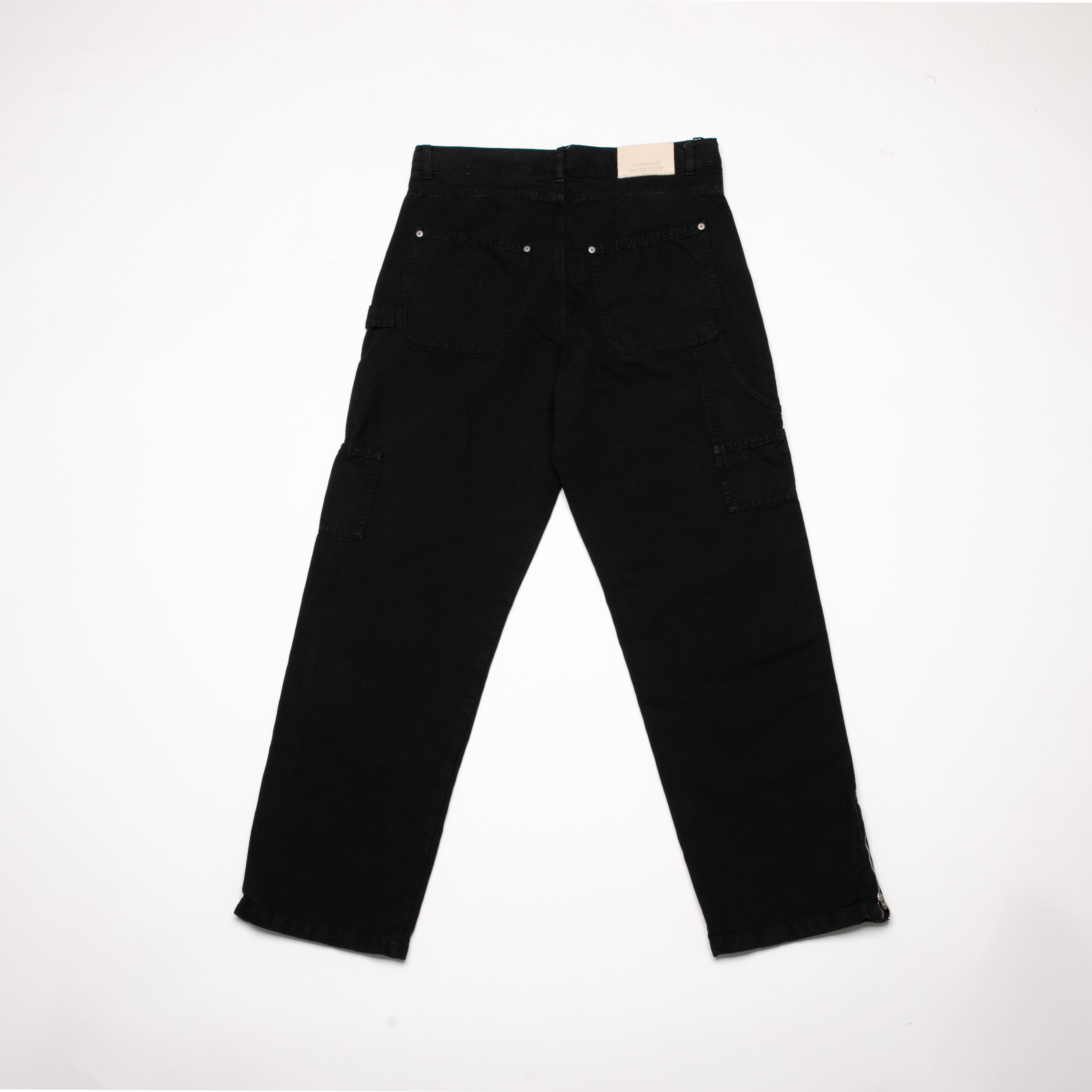 JEANS DOUBLE KNEE CHAOS BLACK / Garment Workshop