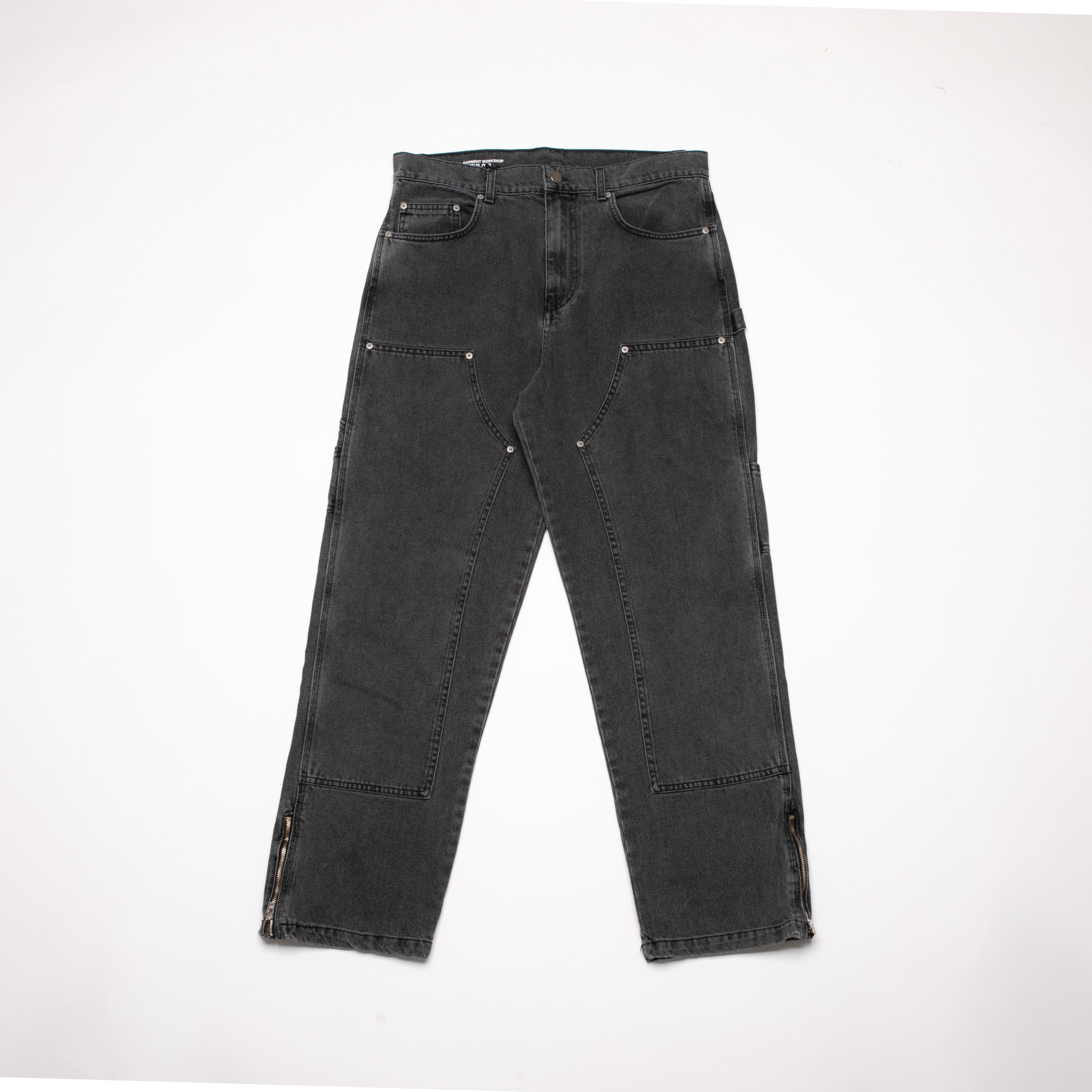 JEANS DOUBLE KNEE DENIM GREY / Garment Workshop