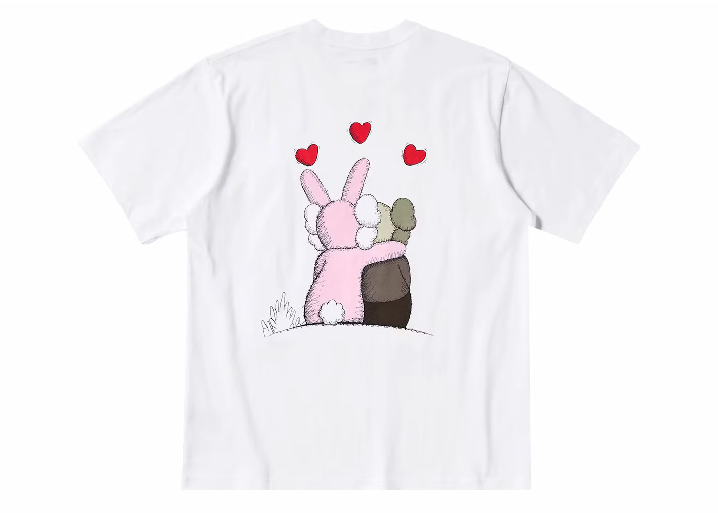 KAWS x Uniqlo Warhol UT Graphic 476350 T-shirt white/pink