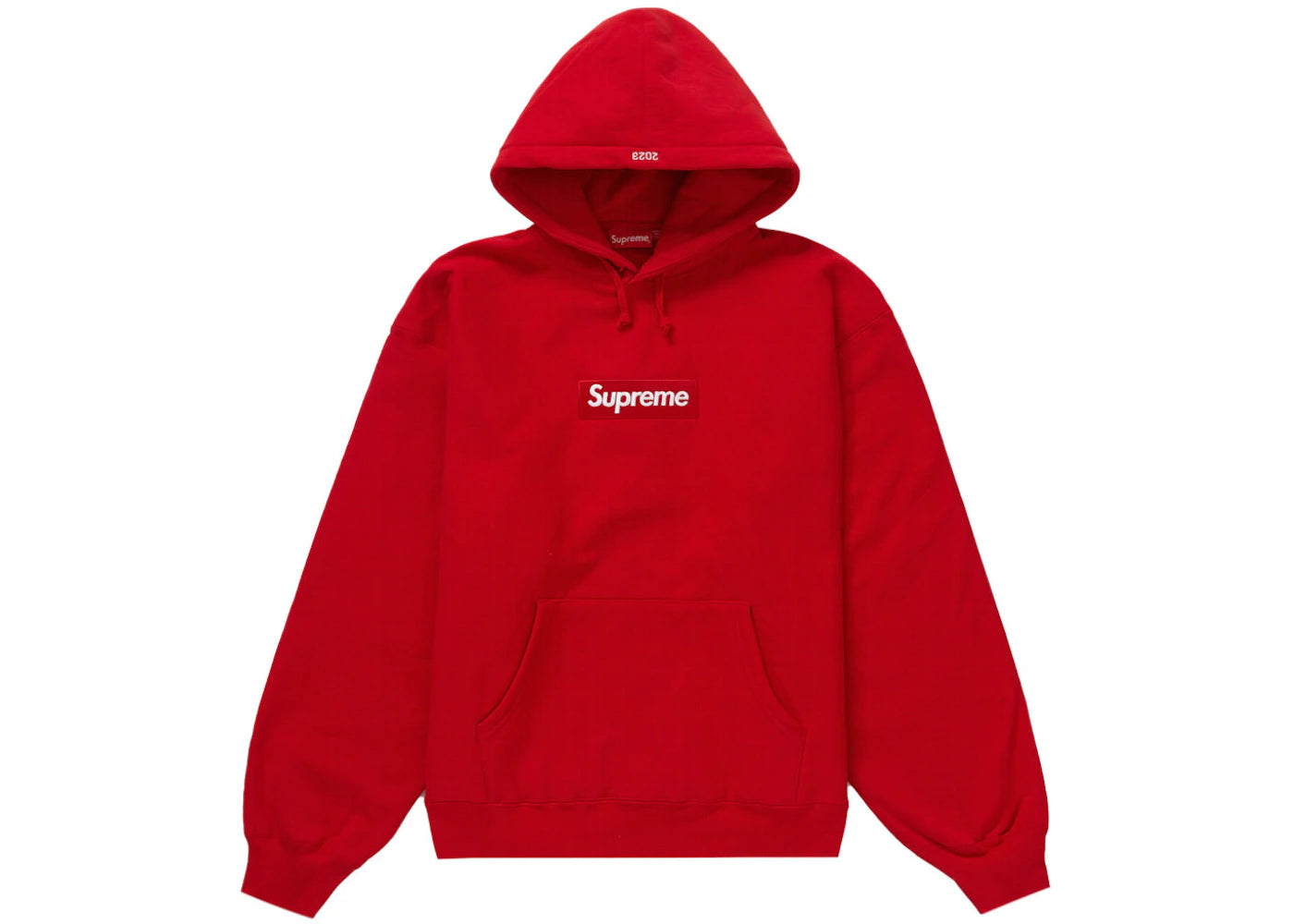 SUPREME BOX LOGO RED HOODIE FW23