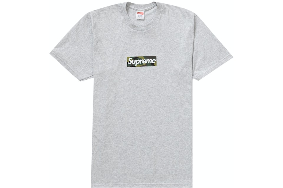 SUPREME BOX LOGO TEE FW23 GREY