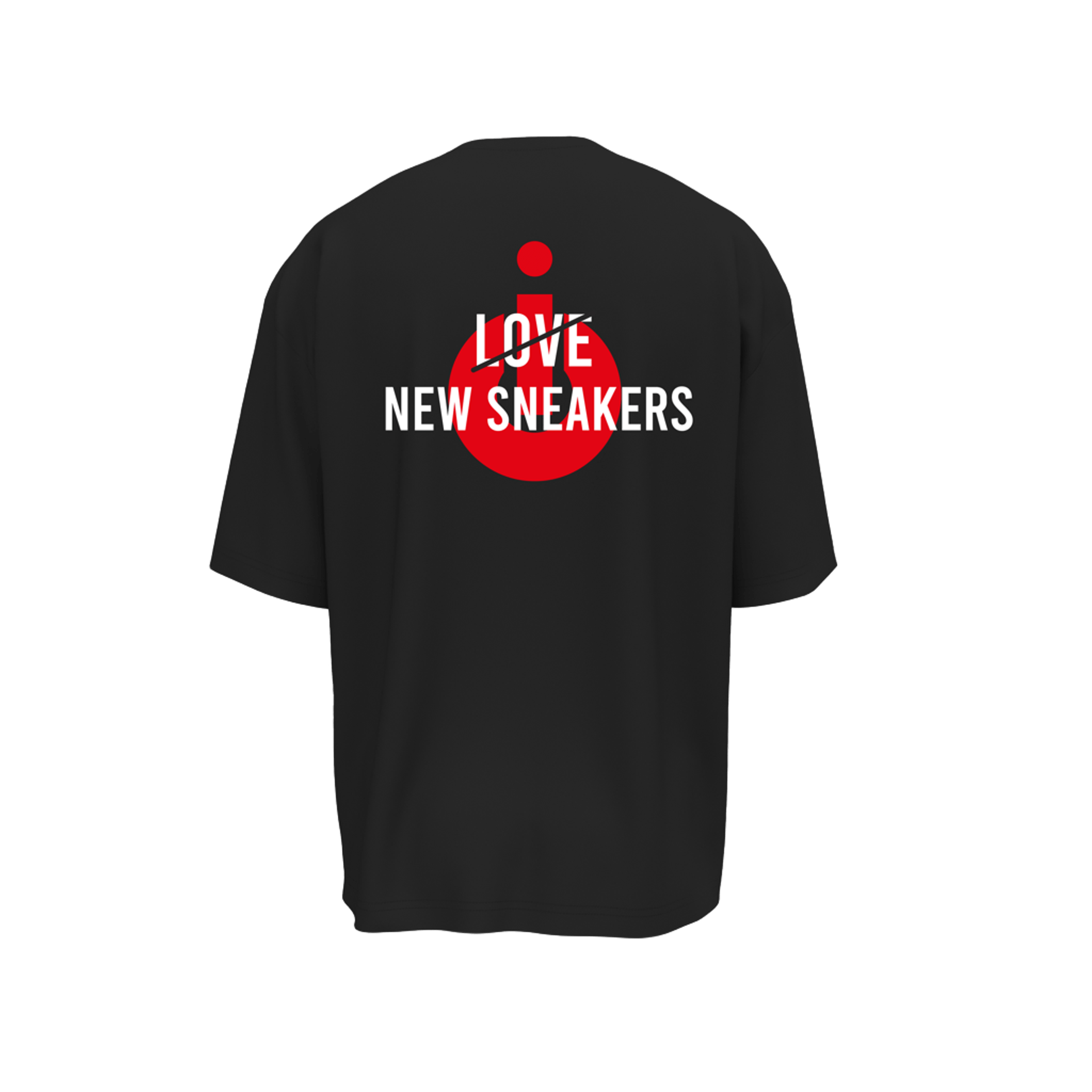 LOVE SNEAKERS TEE BLACK - Shoebuya Brand