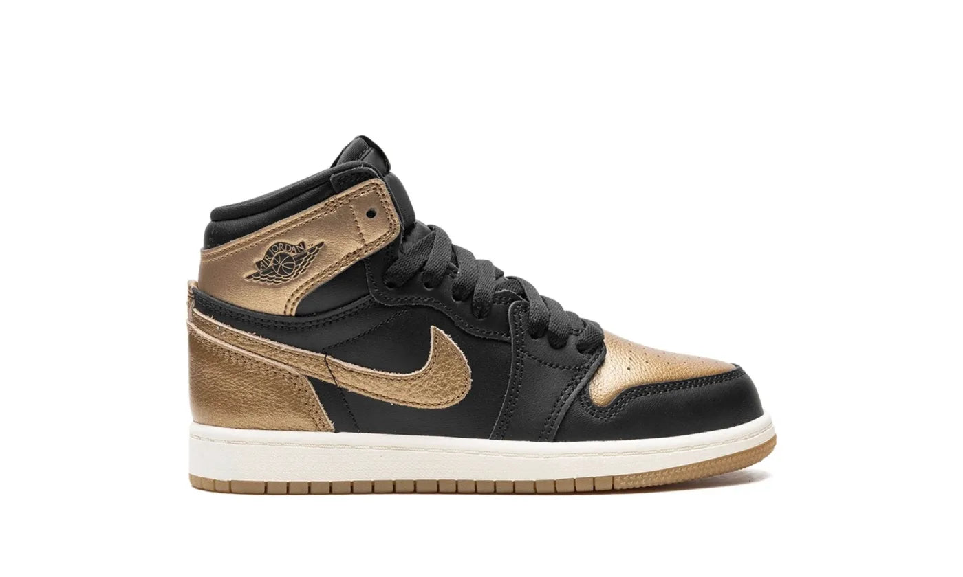 AIR JORDAN 1 RETRO HIGH OG BLACK METALLIC GOLD BABY/INFANT