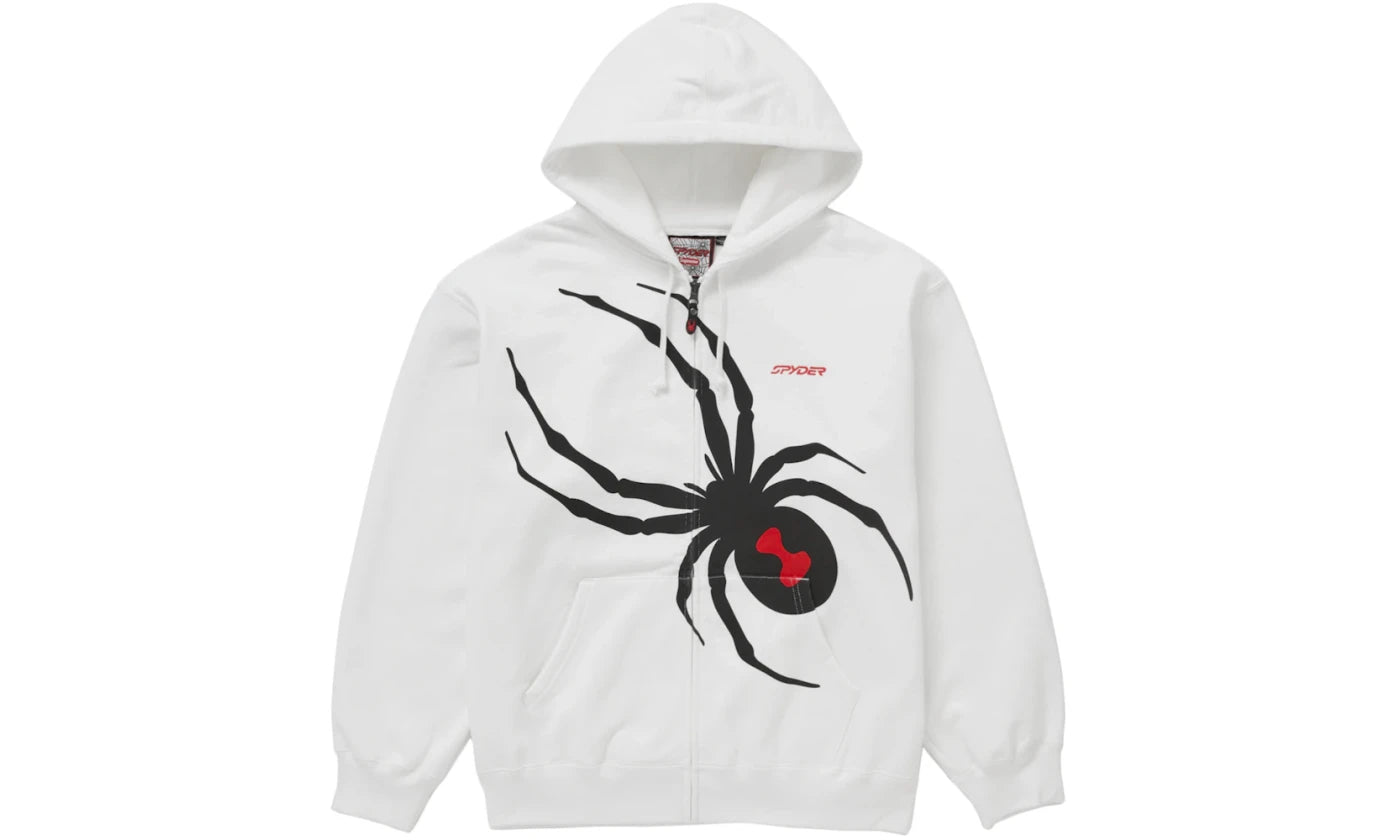 SUPREME SPYDER ZIP UP HOODIE WHITE