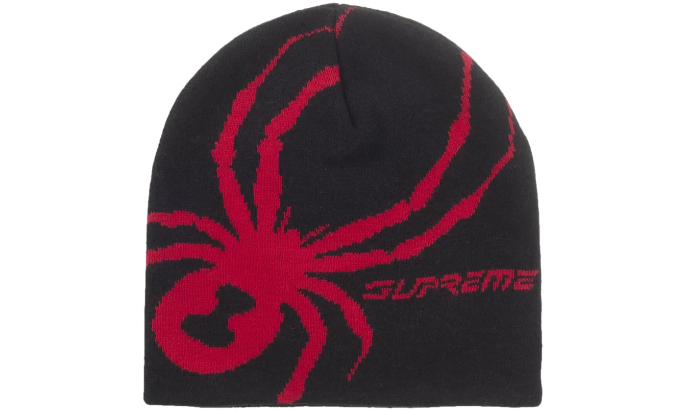 SUPREME SPYDER BEANIE BLACK