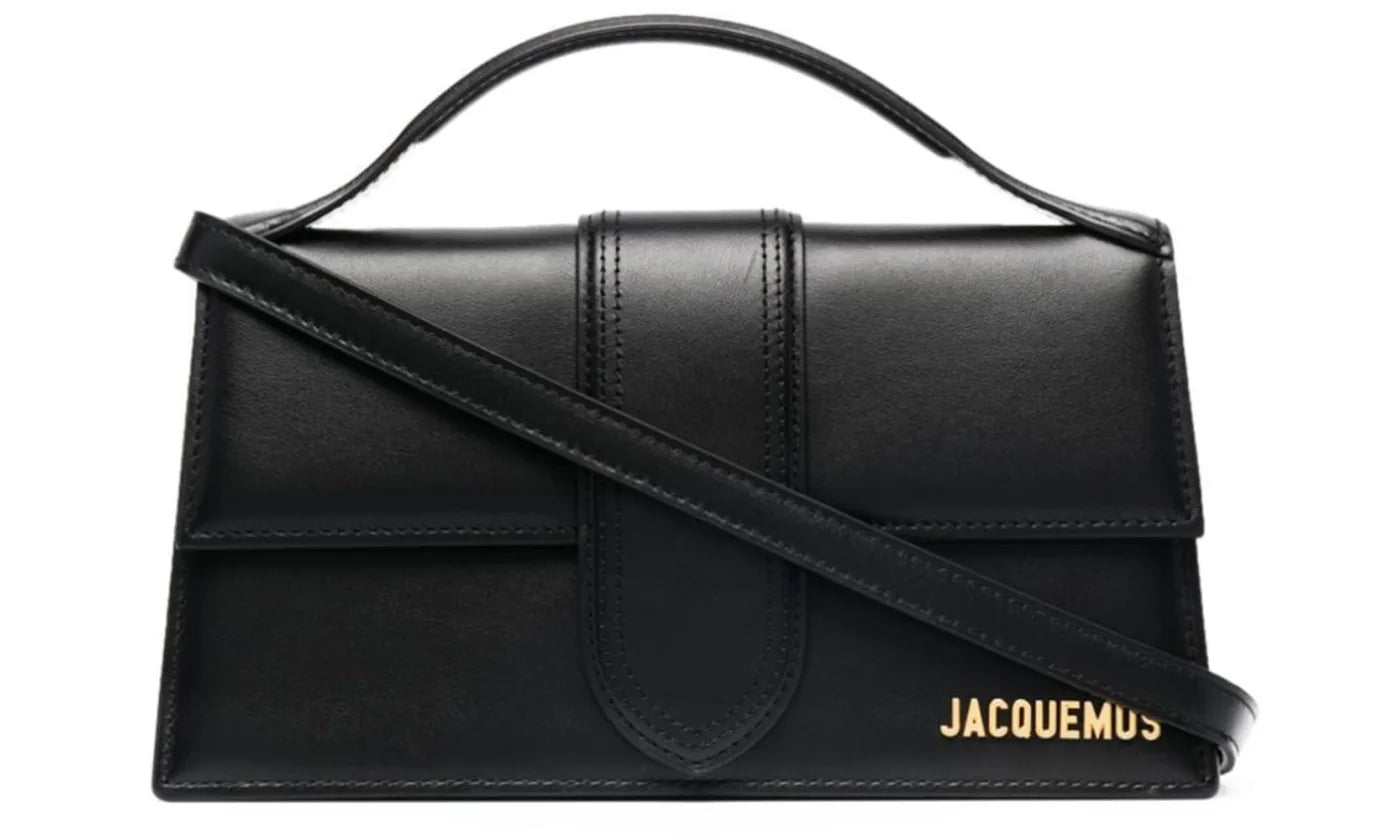 JACQUEMUS LE GRAND BAMBINO CROSSBOD STRAP HANDBAG BLACK