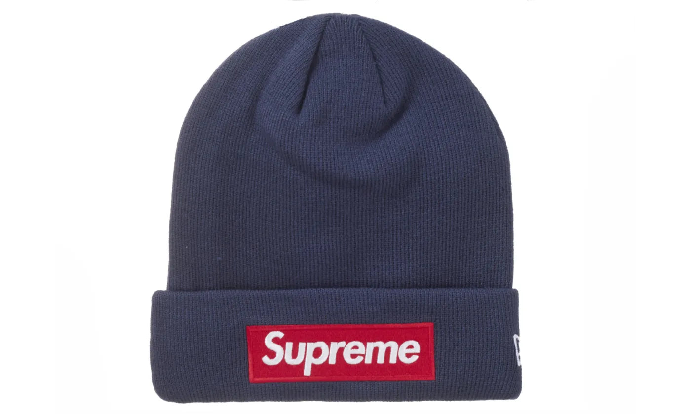 SUPREME NEW ERA BOX LOGO BEANIE (FW24) NAVY