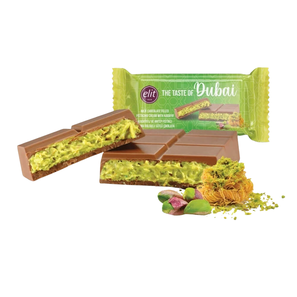 THE TASTE OF DUBAI - PISTACCHIO KUNAFA CHOCCOLATE BAR