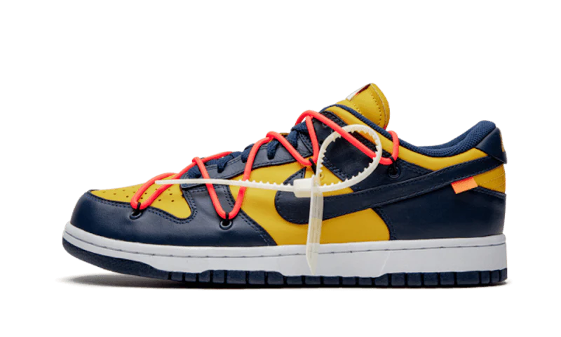 NIKE DUNK LOW X OFF WHITE UNIVERSITY GOLD MICHIGAN