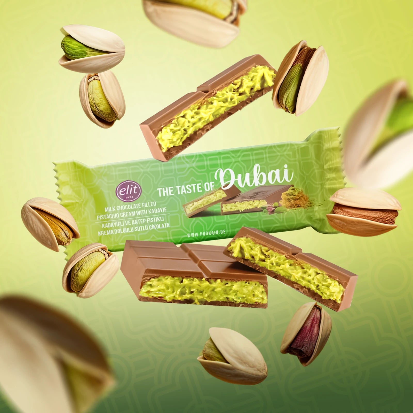 THE TASTE OF DUBAI - PISTACCHIO KUNAFA CHOCCOLATE BAR