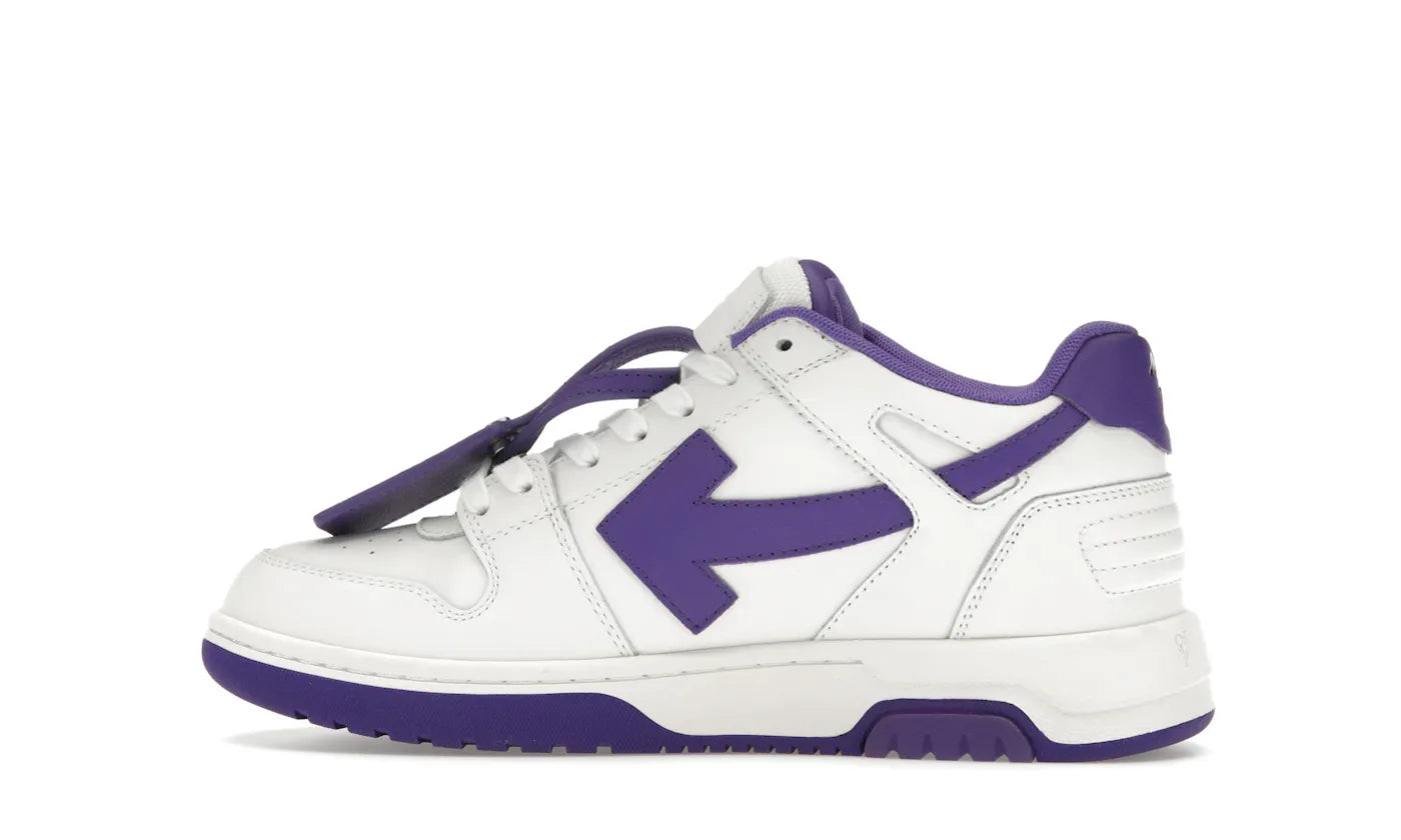 OFF-WHITE OUT OF OFFICE OOO LOW TOPS WHITE PURPLE