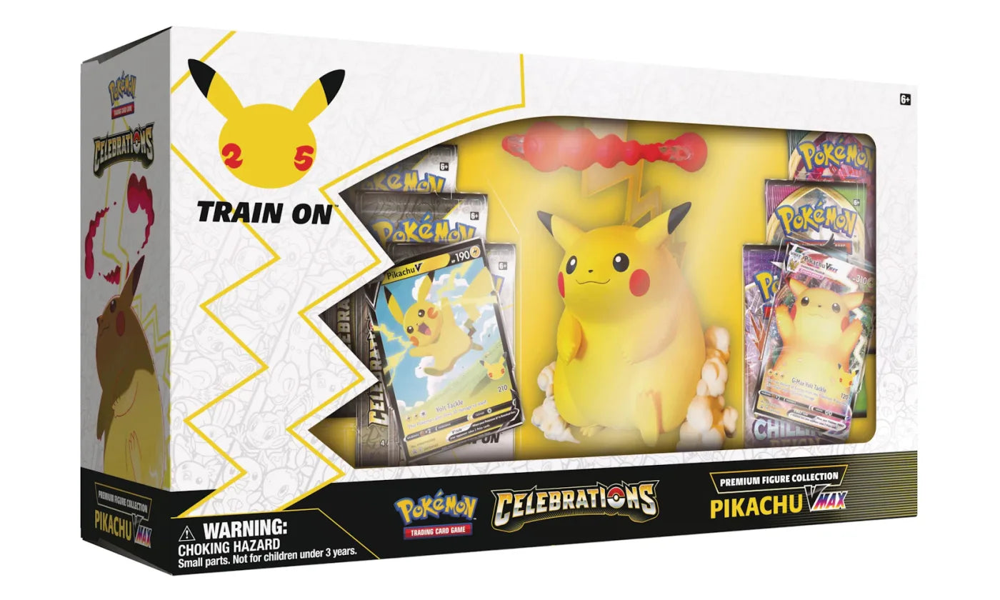 POKEMON TCG 25TH ANNIVERSARY PREMIUM PIKACHU VMAX FIGURE COLLECTION BOX